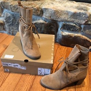 Toms Mila Toffee suede booties